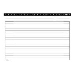 100 schede rigate orizzontale 15x21cm e3246bl edipro [e3246bl]