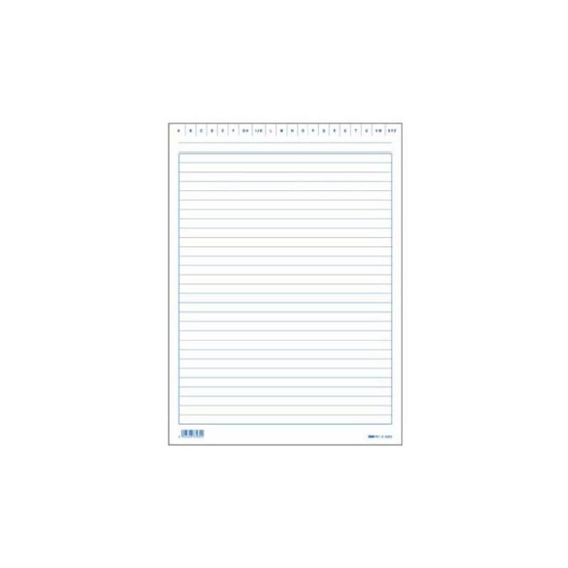 100 schede rigate verticale 24x17cm e3393bl edipro [e3393bl]