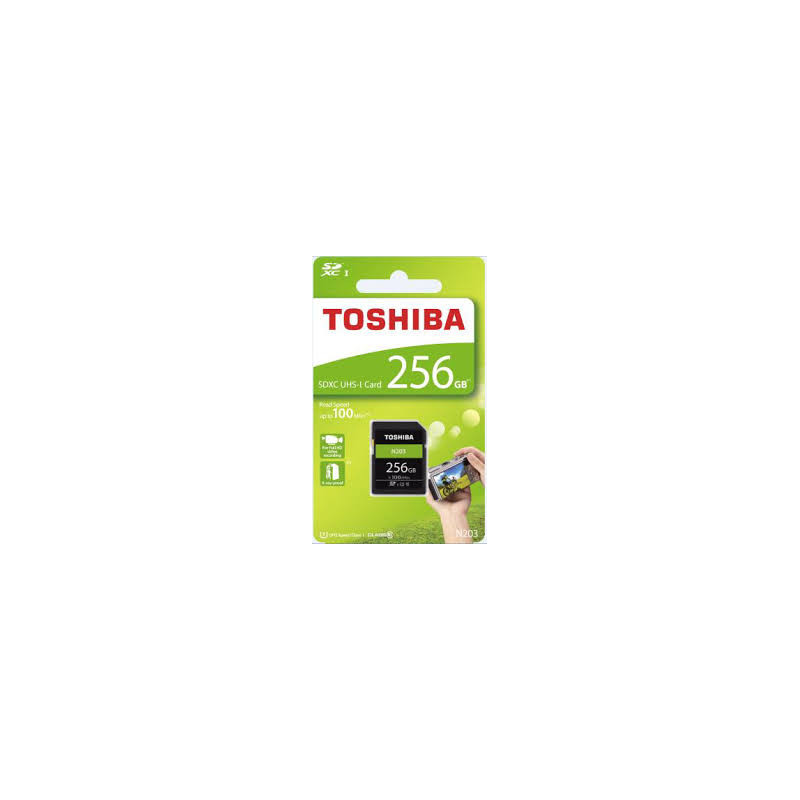 256gb scheda sd toshiba exceria r100 n203 nero [thn-n203n2560e4]