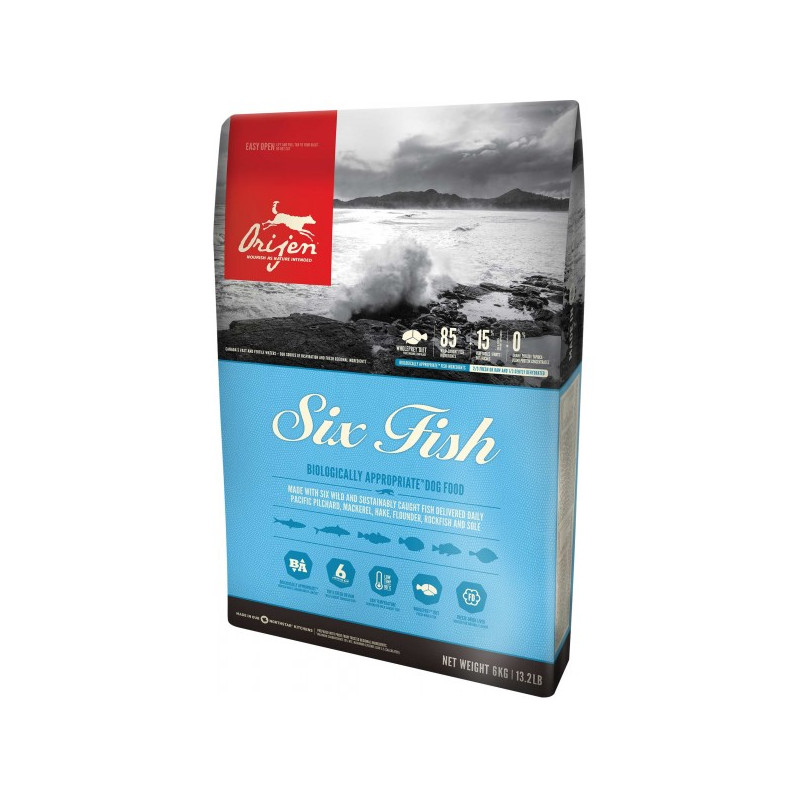 Cibo per gatti orijen six fish 11.4kg [064992183127]