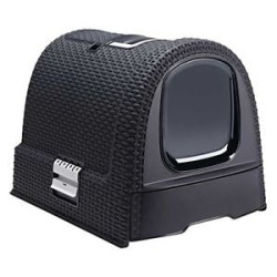 Toilette per gatto curver 198846 grafite/nero [198846]