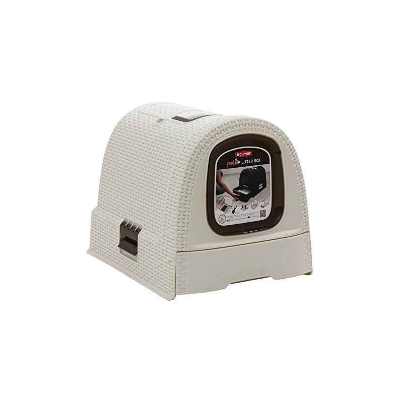Toilette per gatto curver 198849 crema/marrone [198849]