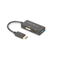 Adattatore displayport assmann a hdmi/dvi/vga nero [ak-340418-002-s]