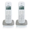 Telefono cordless brondi gala twin bianco/grigio [10273812]