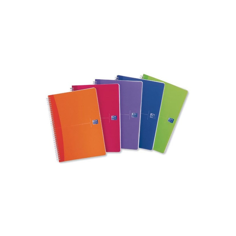 Blocco spiralato oxford 150x210mm 1rigo c/margine 90gr 90fg my colours