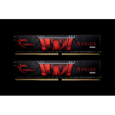 Ram dimm ddr4 32gb g.skill aegis 2x16gb 2666 mhz cl 19 nero/rosso