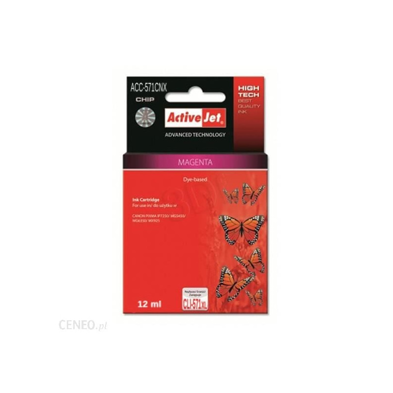 Cartuccia activejet per canon cli-581bk xl 11.7ml supremo nero