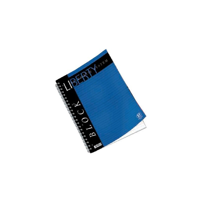 Blocco spiralato pigna liberty 220x290mm 1 rigo 80fg 70gr [01016511r]