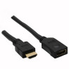 Cavo inline 17631g hdmi m/f 1m nero [17631g]