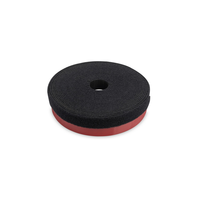 Fermacavi digitus in velcro 25mm 5m nero/rosso [dn-ct-5m-25]