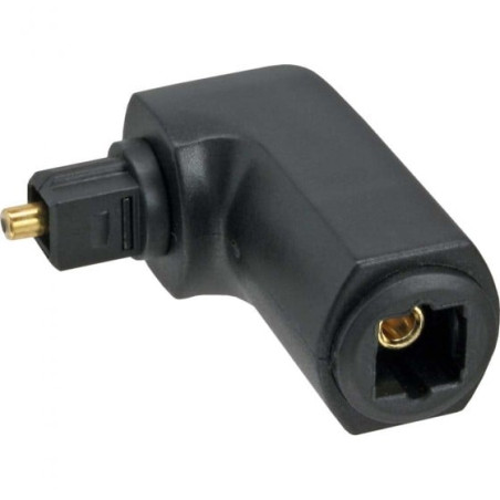 Adattatore audio inline toslink a toslink angolato 90 gradi m/f [89900b]