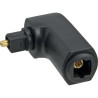 Adattatore audio inline toslink a toslink angolato 90 gradi m/f [89900b]
