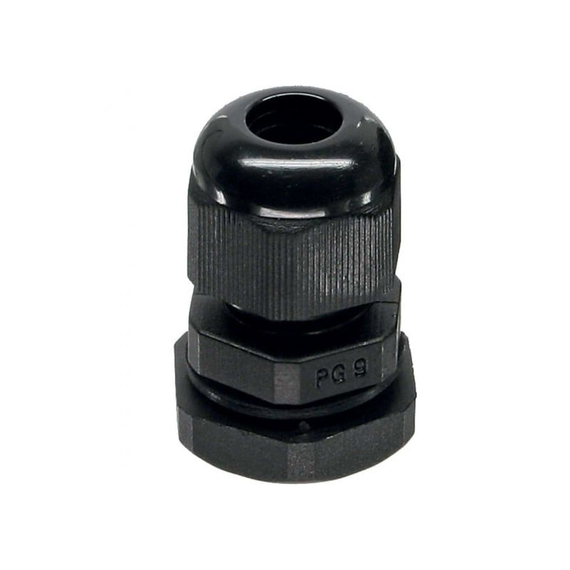 Passacavo inline ip68 con controdado pg 7, nylon, 3,5-6mm, nero,