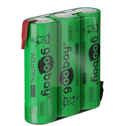 Batterie ricaricabili goobay nimh 3xaa hr6 2100 mah 3.6v a saldare
