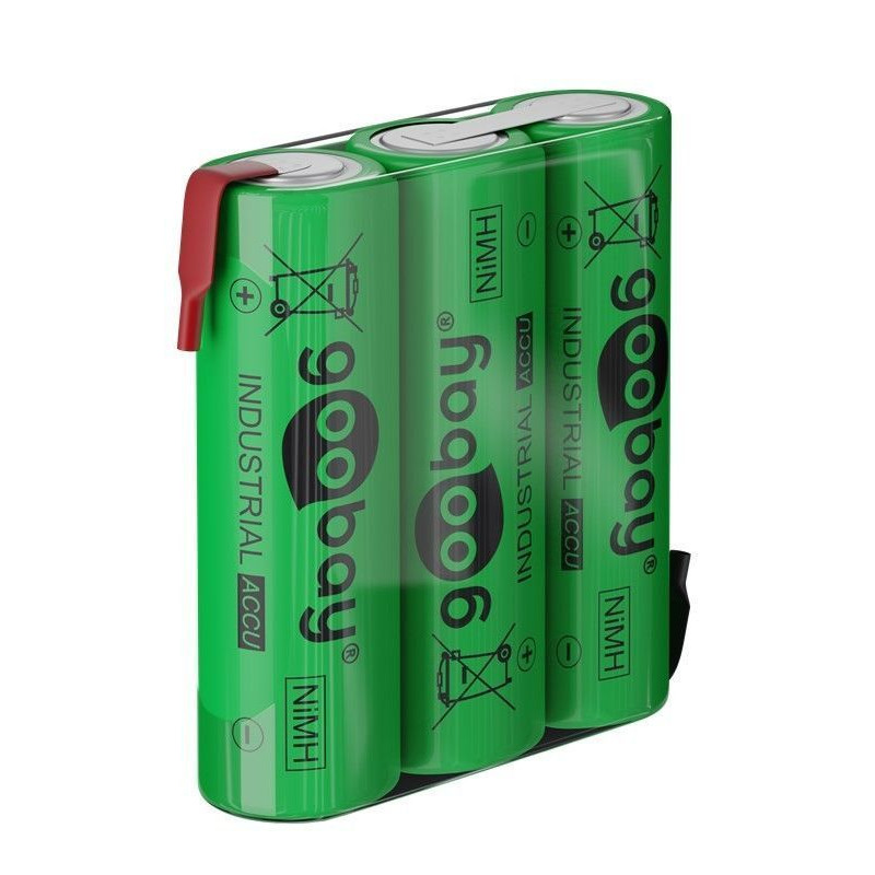 Batterie ricaricabili goobay nimh 3xaa hr6 2100 mah 3.6v a saldare