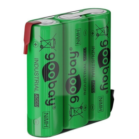 Batterie ricaricabili goobay nimh 3xaa hr6 2100 mah 3.6v a saldare