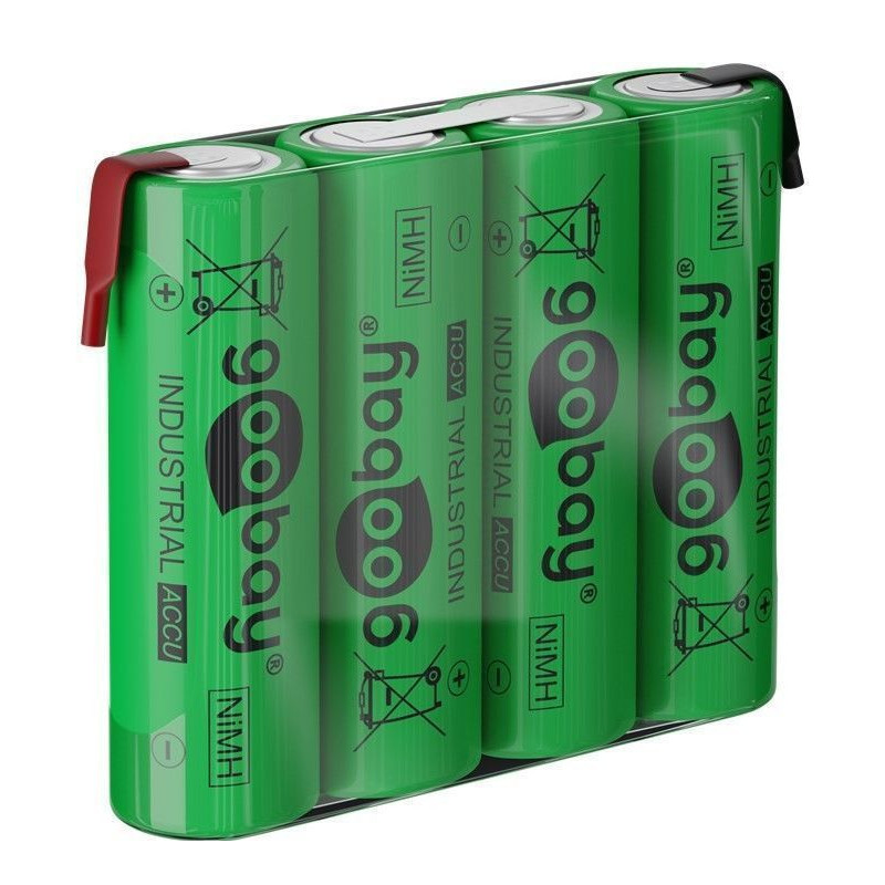 Batterie ricaricabili goobay nimh 4xaa hr6 2100 mah 4.8v a saldare