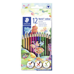 Staedtler - noris color triangle coloured pencils, 12 pc (187