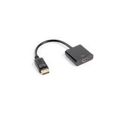 Adattatore lanberg displayport hdmi 10cm nero [ad-0009-bk]