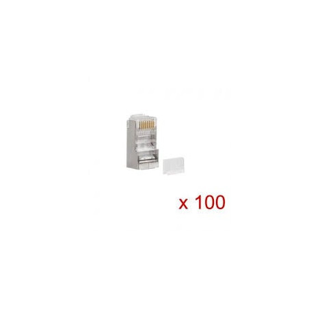 Connettori lanberg plug rj45 (8p8c) cat.6 ftp 100 pezzi [pls-6000]