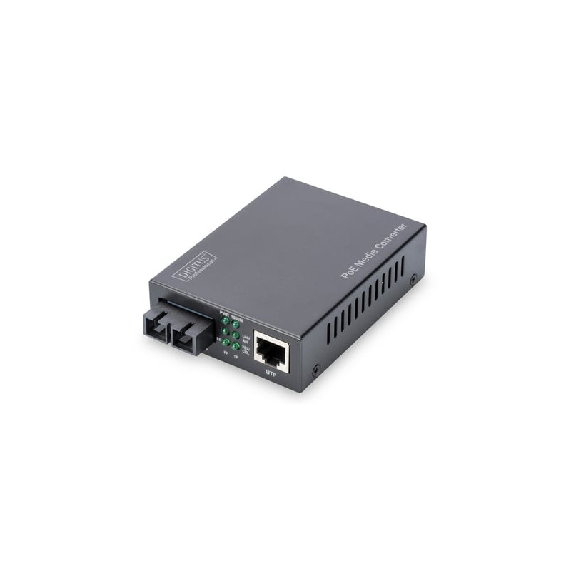 Convertitore digitus gigabit poe multim. media rj45/sc mm pse [dn-82150]