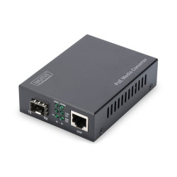 Convertitore digitus gigabit poe media sfp/rj45 [dn-82140]