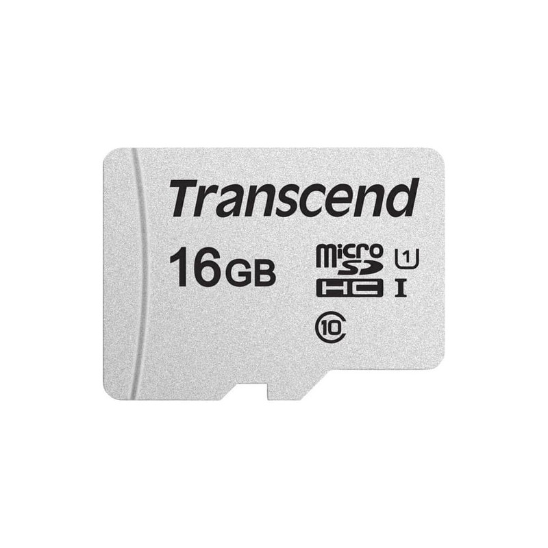 16gb scheda sdhc transcend usd300s-a con adattatore[ts16gusd300s-a]