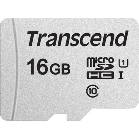 16gb scheda sdhc transcend usd300s-a con adattatore[ts16gusd300s-a]
