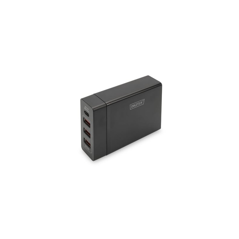 Adattatore digitus 4port usb3.0-c/usb-a adapter 72w nero