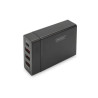 Adattatore digitus 4port usb3.0-c/usb-a adapter 72w nero