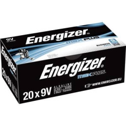 Batteria da 9 v alcalina/manganese energizer max plus industrial