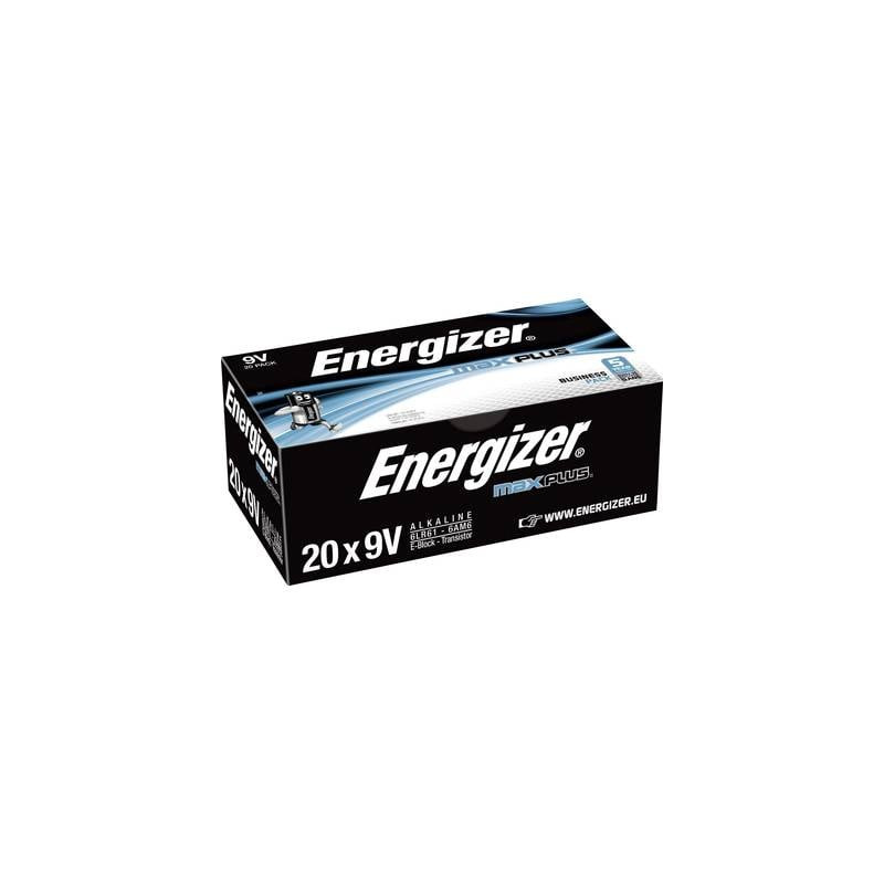 Batteria da 9 v alcalina/manganese energizer max plus industrial