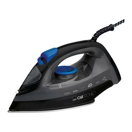 Ferro da stiro a vapore clatronic db 3703 nero-blu 1800 w [263855]