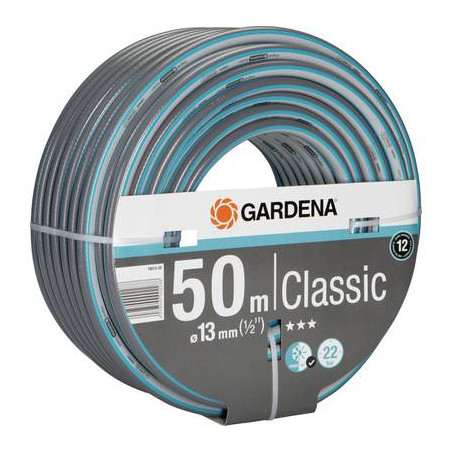 Tubo da giardino 13 mm 1/2 pollici 50 m grigio, blu gardena 18010-20