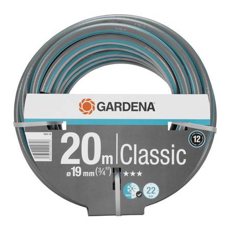 Tubo da giardino 19 mm 3/4 pollici 20 m grigio, blu gardena 18022-20