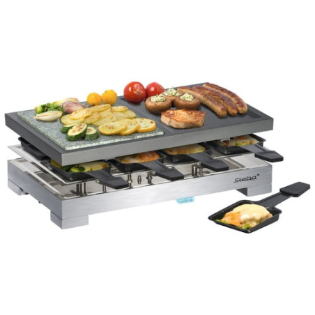 Macchina per raclette rc 88 1200w nero/argento [638800]