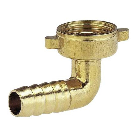 Ottone raccordo angolato a vite per tubi 24,2 mm (3/4) fi, 13 mm