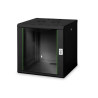Armadio rack a muro digitus 19" 12u 643x600x600mm ral9005 nero