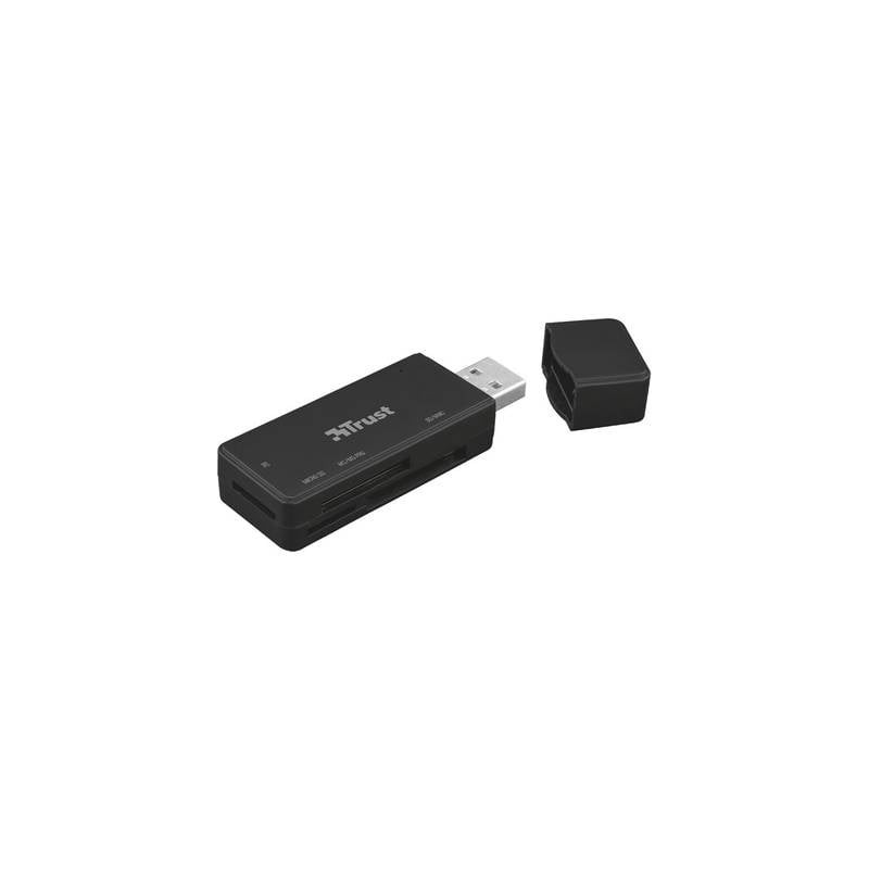 Lettore schede di memoria esterno usb 2.0 trust nanga usb 3.1 nero