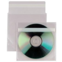 Busta porta cd sei rota 25 pz. in ppl 12,5x12cm insert con patella