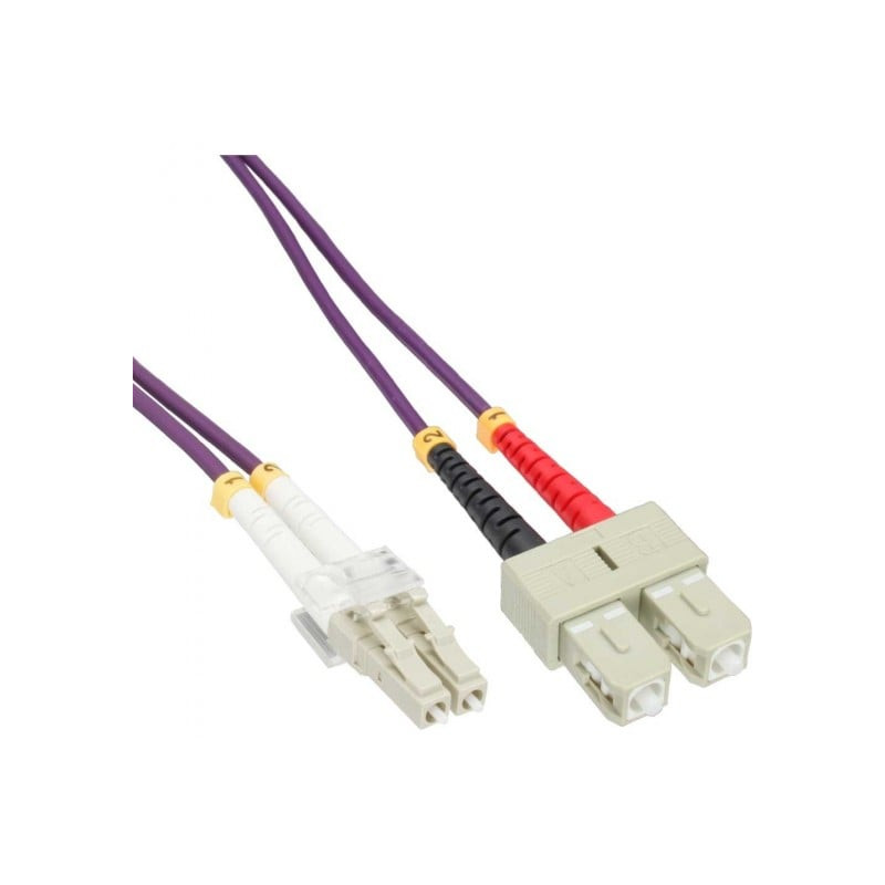 Cavo fibra ottica inline duplex, lc/sc, 50/125, om4, 15m [88655p]