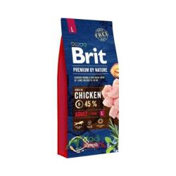 Cibo per cani brit premium by nature adult l 15kg [8595602526468]