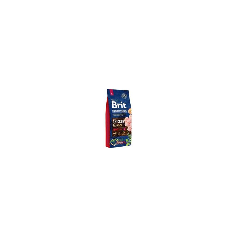 Cibo per cani brit premium by nature adult l 15kg [8595602526468]