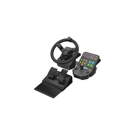 Volante, pedaliera e controlli logitech g saitek [945-000062]