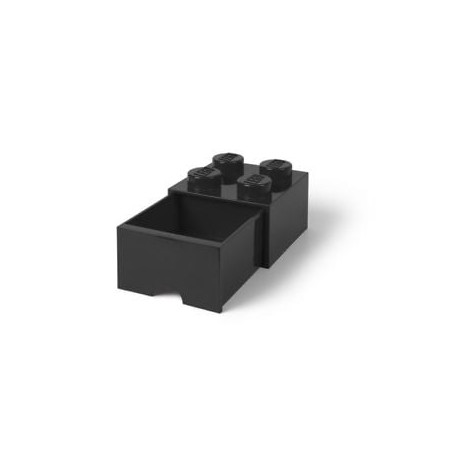 Cassetto di mattoncini room copenhagen lego brick 4 nero [rc40051733]