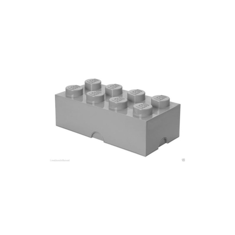 Contenitore mattoncino room copenhagen lego 8 grigio [rc40041740]