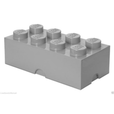 Contenitore mattoncino room copenhagen lego 8 grigio [rc40041740]