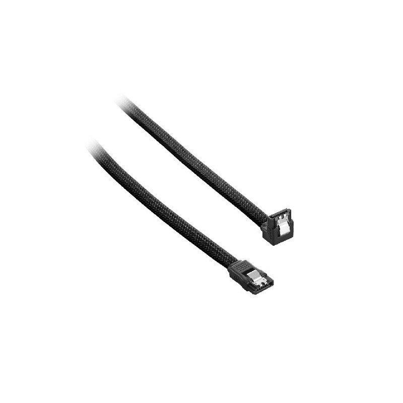 Cavo sata 3 cablemod modmesh 60cm dritto/angolato nero