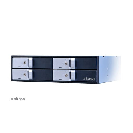 Adattatore hard disk akasa elite 5,25" per 4x2,5" hdd/ssd