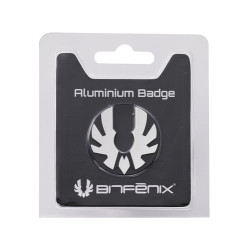 Badge bitfenix in alluminio con logo, color argento